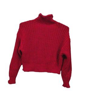 H&M Red Turtleneck Sweater